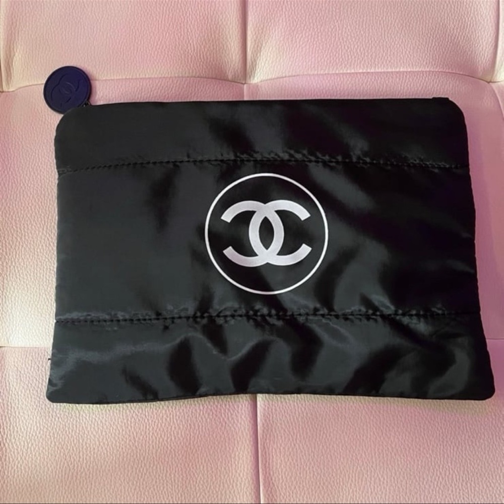 Chanel Black Quilted Pouch